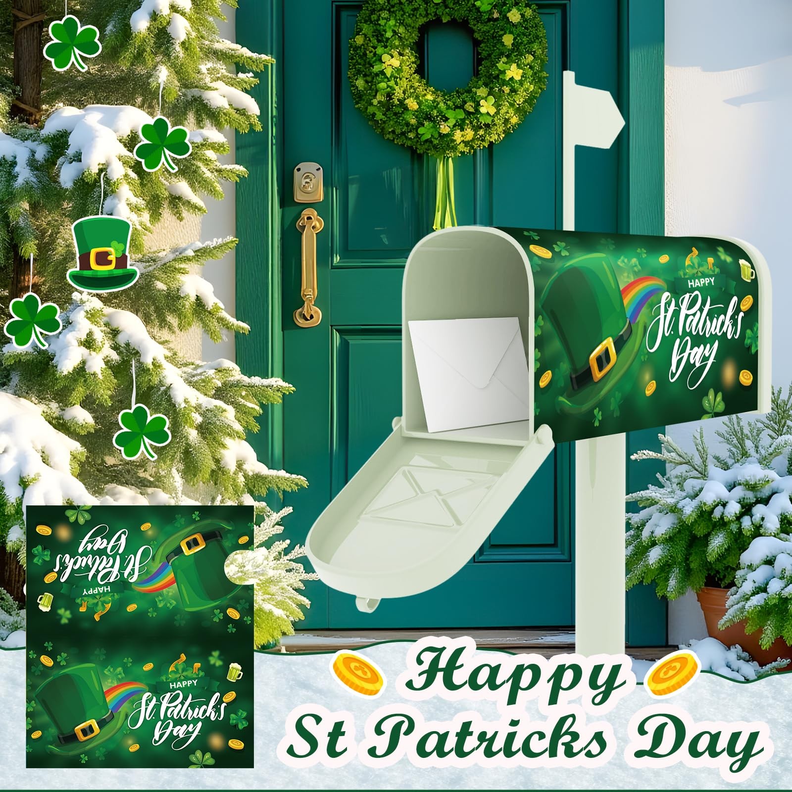 4 Pcs Mailbox Covers Magnetic Standard Size 18 x 21 Festival
