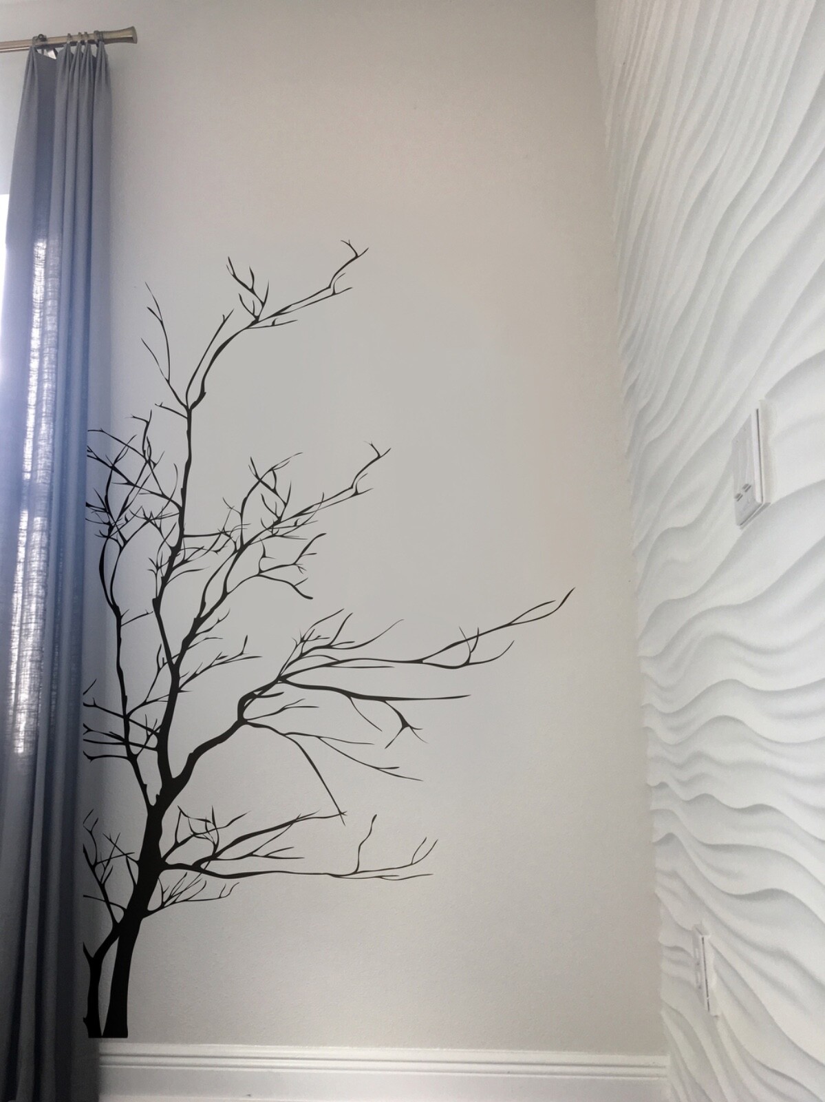 Large Bare Tree Vinyl Wall Decal Sticker. Bedroom, Bathroom Wall Art. #AC223
