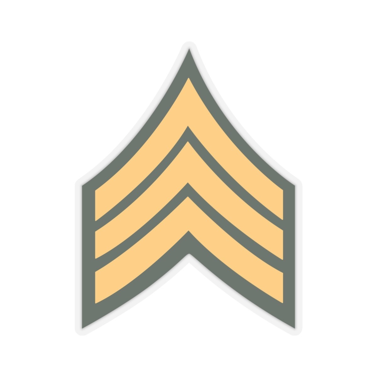 Kiss-Cut Stickers – Army – Sergeant E-5 (SGT)