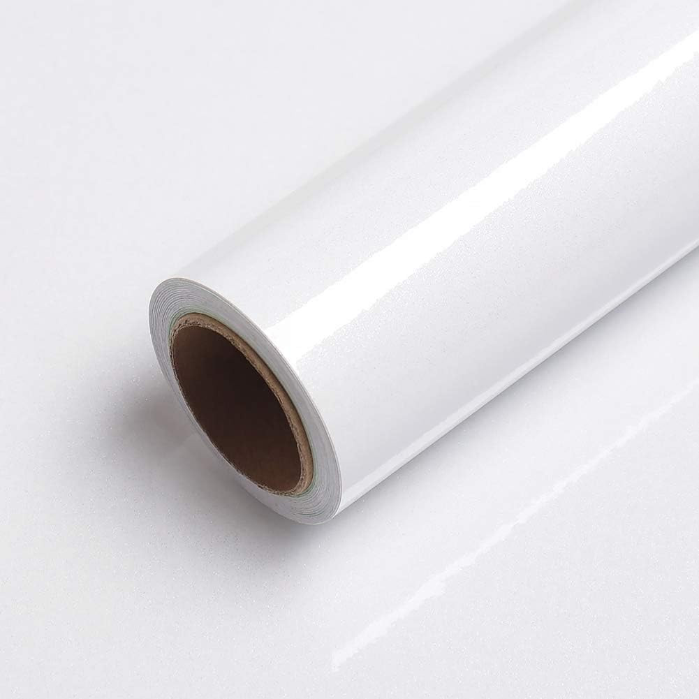 Glitter White Contact Paper Decorative Self Adhesive Counter Top Covers 15.8″X80