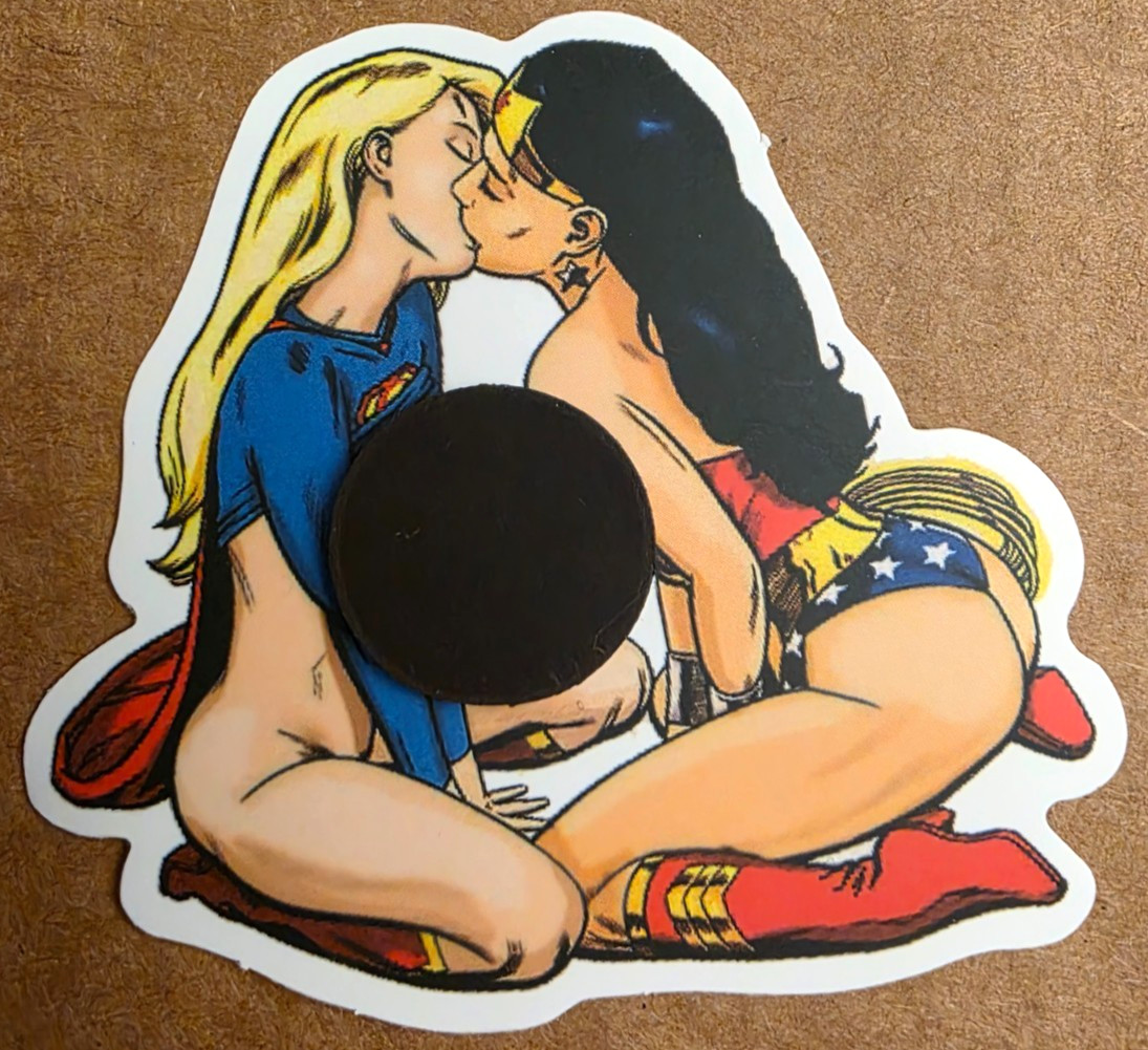 Supergirl Wonder Woman Sticker Super Girl Wonderwoman DC LGBTQ Comic Anime Manga