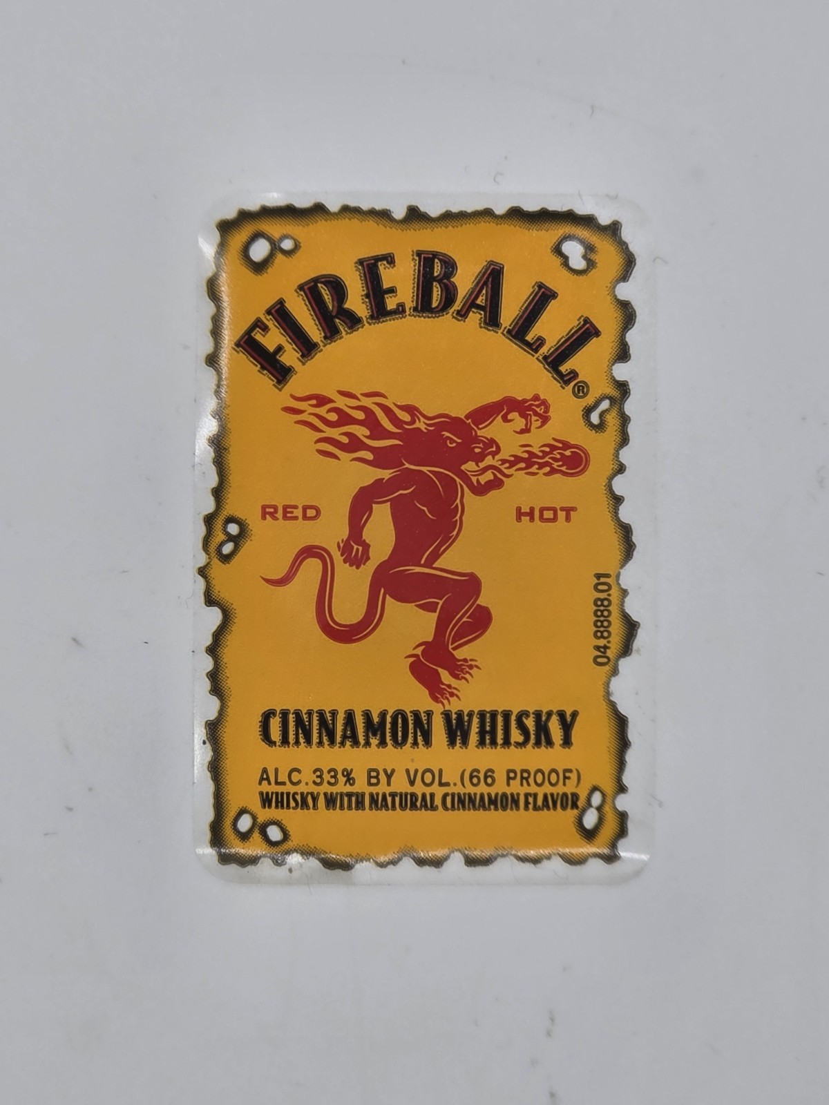 (10)Fireball Logo Stickers Waterproof Vinyl Decal Die-Cut Laptop 1.25″ W X 1.75H