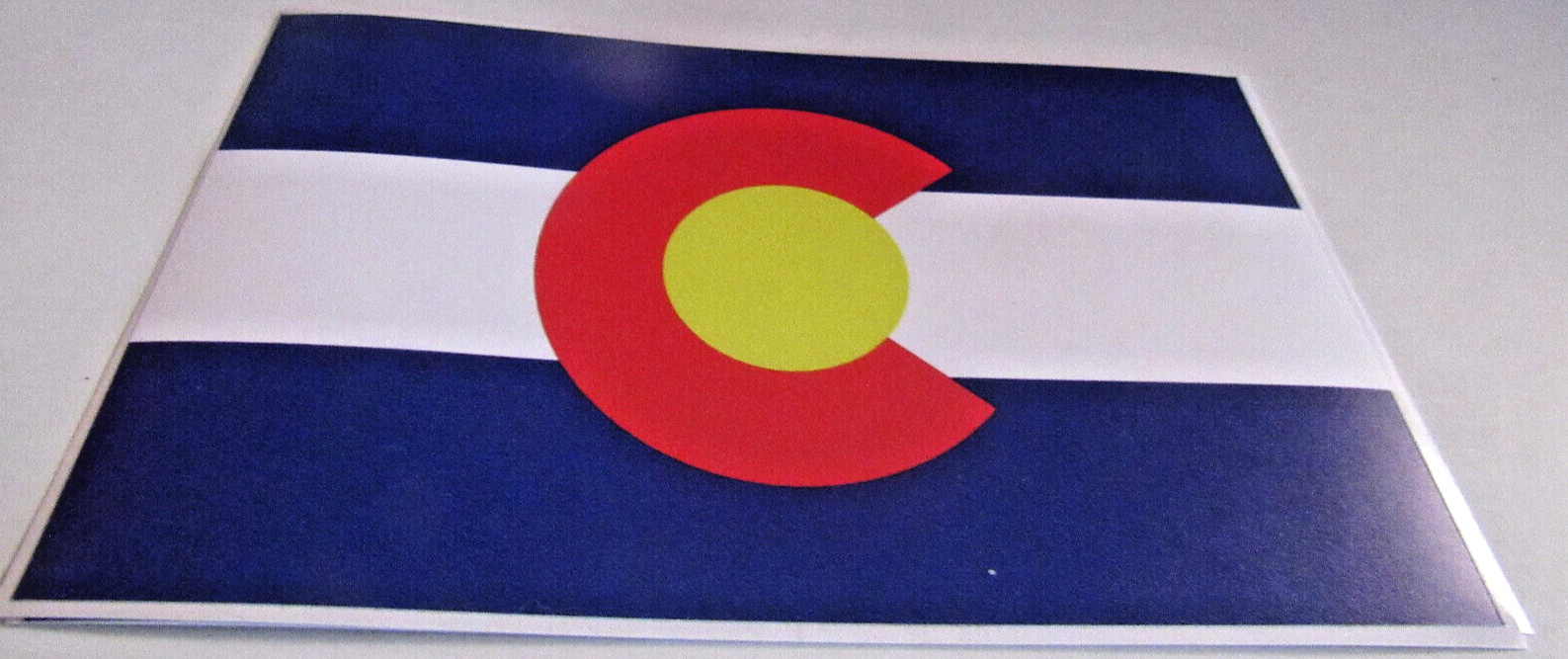 Two Colorado State Flag Die Cut Vinyl Decal Stickers 6″ x 3 1/2″ lot