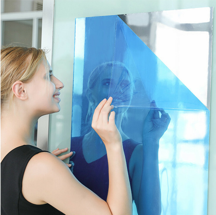 20″ x 40″ Self Adhesive Mirror Wall Sticker Reflective Film Paper Kitchen Decor
