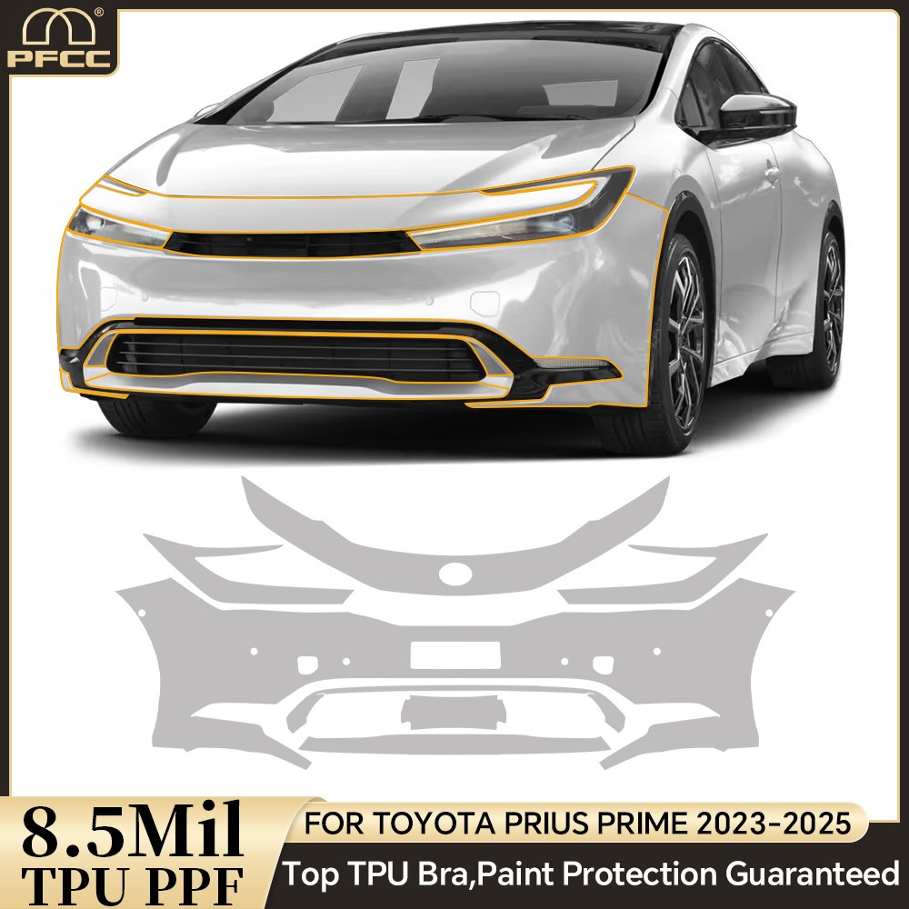 For Toyota Prius Prime 2023-2025 Full Car Precut Paint Protection Film Gloss PPF