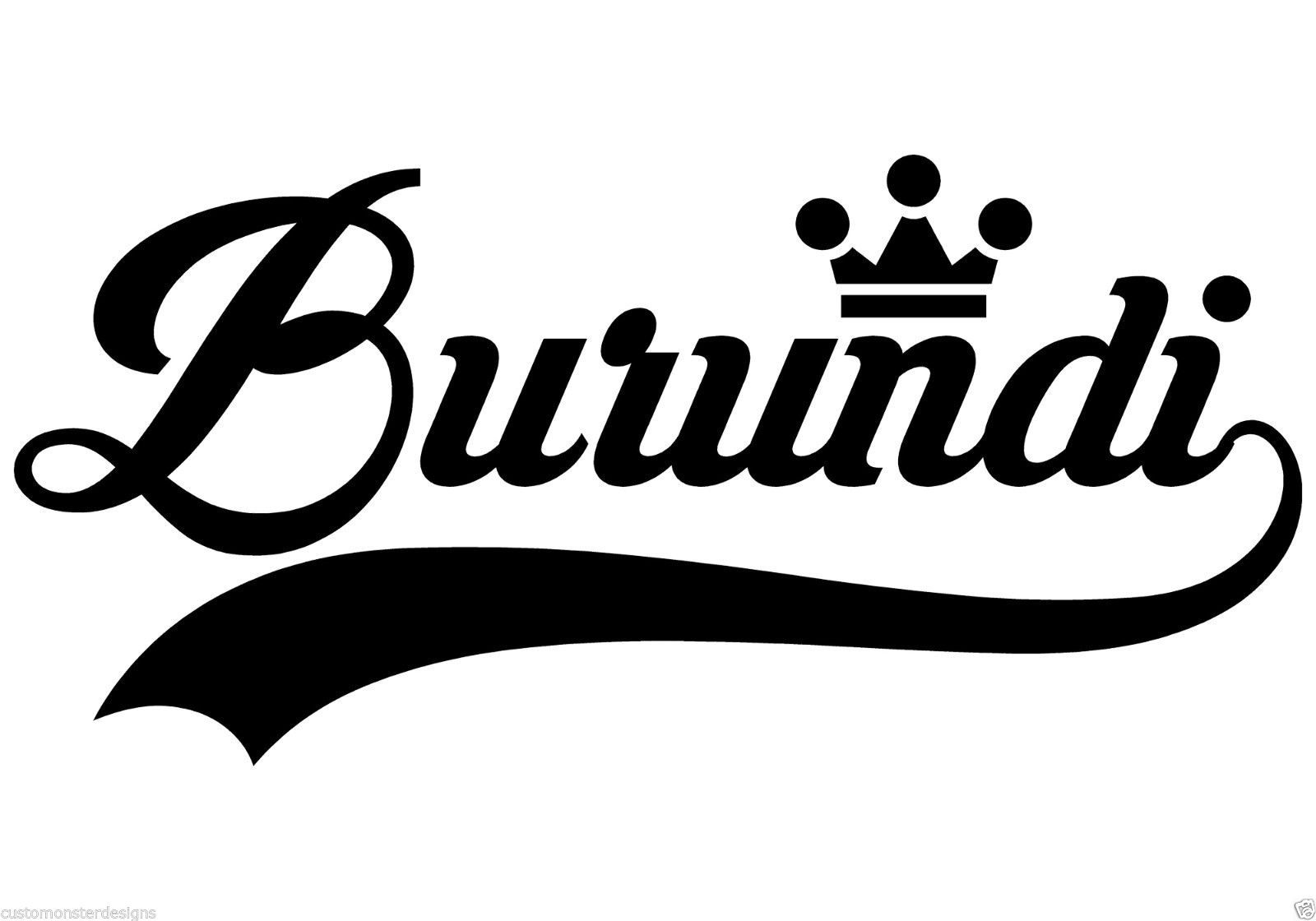 Burundi… Burundi Vinyl Wall Art Quote Decor Words Decals Sticker