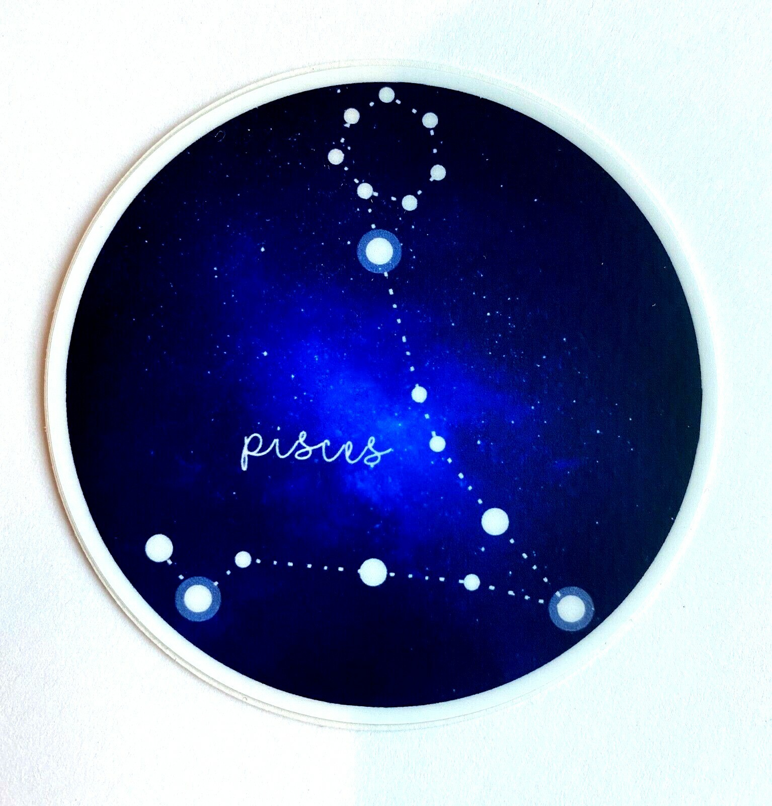 Astrology Zodiac Stars in the Sky PISCES 2 1/2″ Diameter Durable Vinyl Sticker