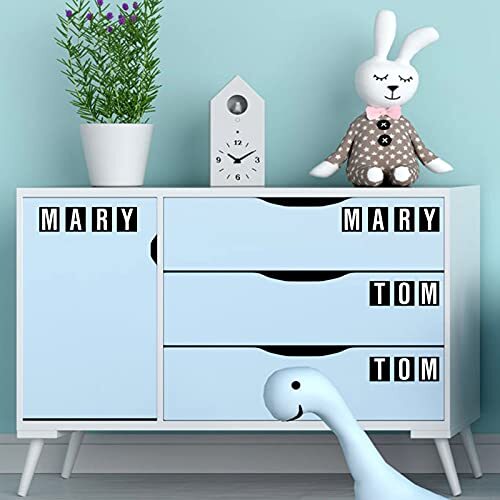 8 Sheets Self-Adhesive Vinyl Letters Numbers Kit, 1 Inch Black, White in Back