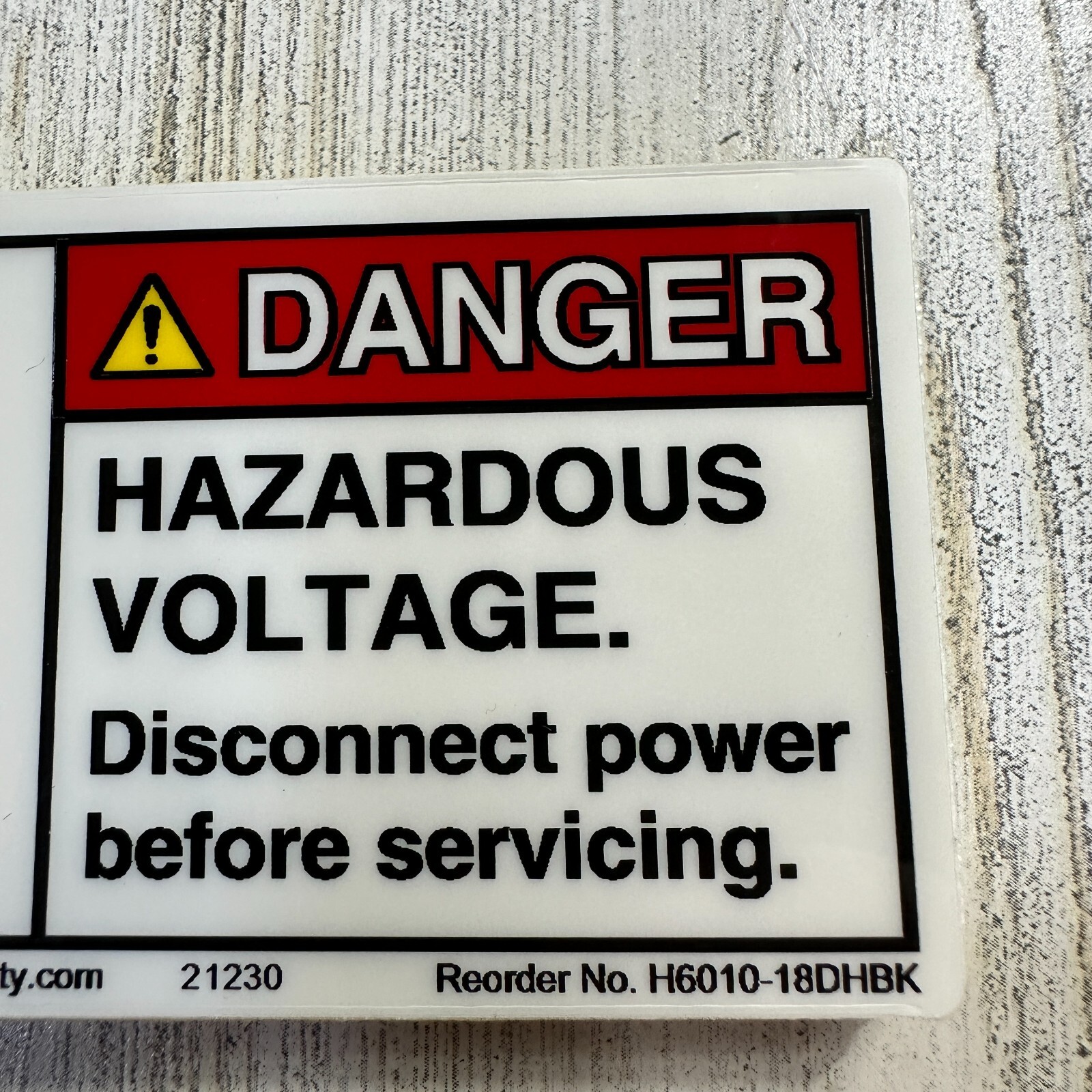 (5) Danger High Voltage Sticker Decal Label Electrical Safety 2×4″ Clarion