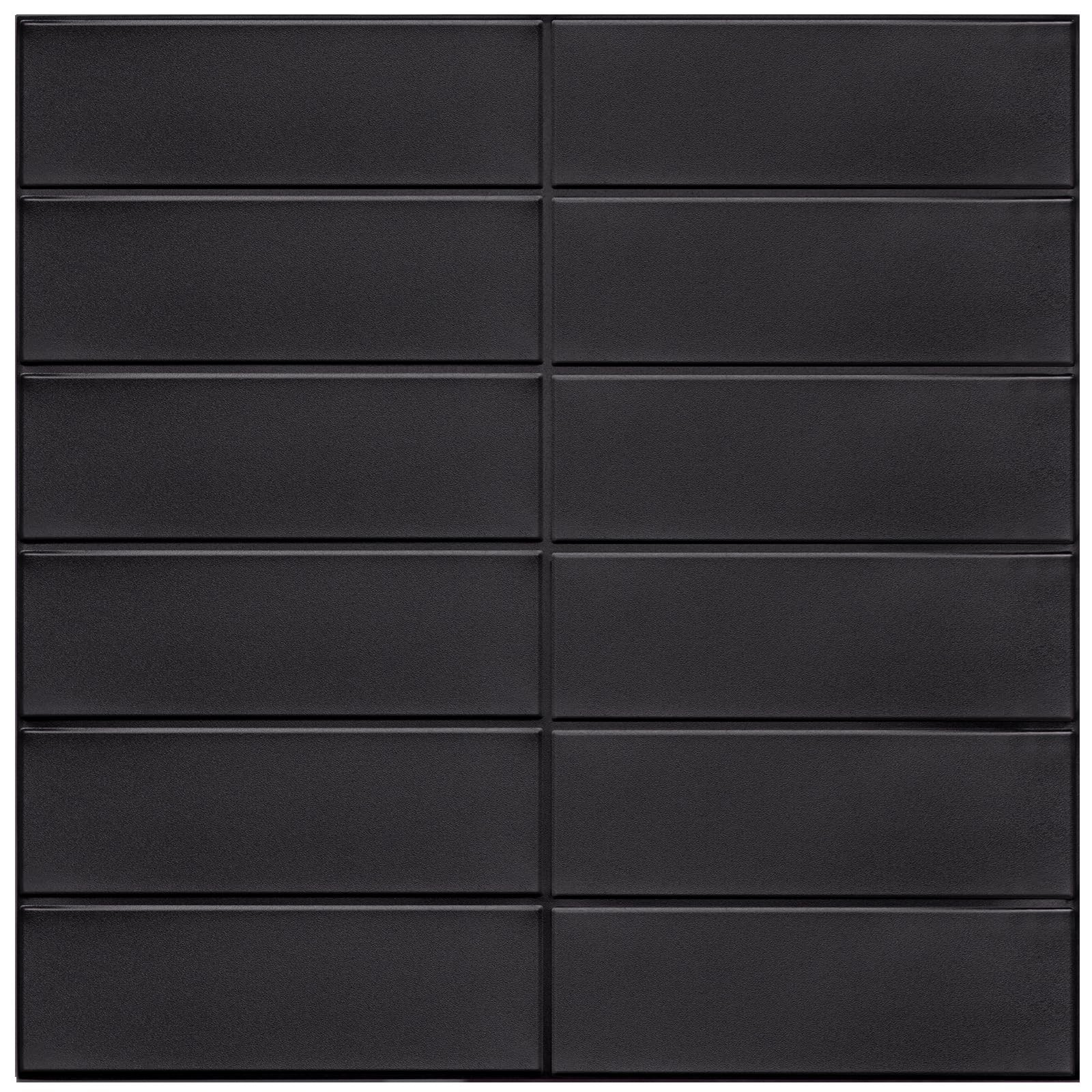 Backsplash Tile for Kitchen Peel and Stick, New Upgrade Premium Matte Black S…