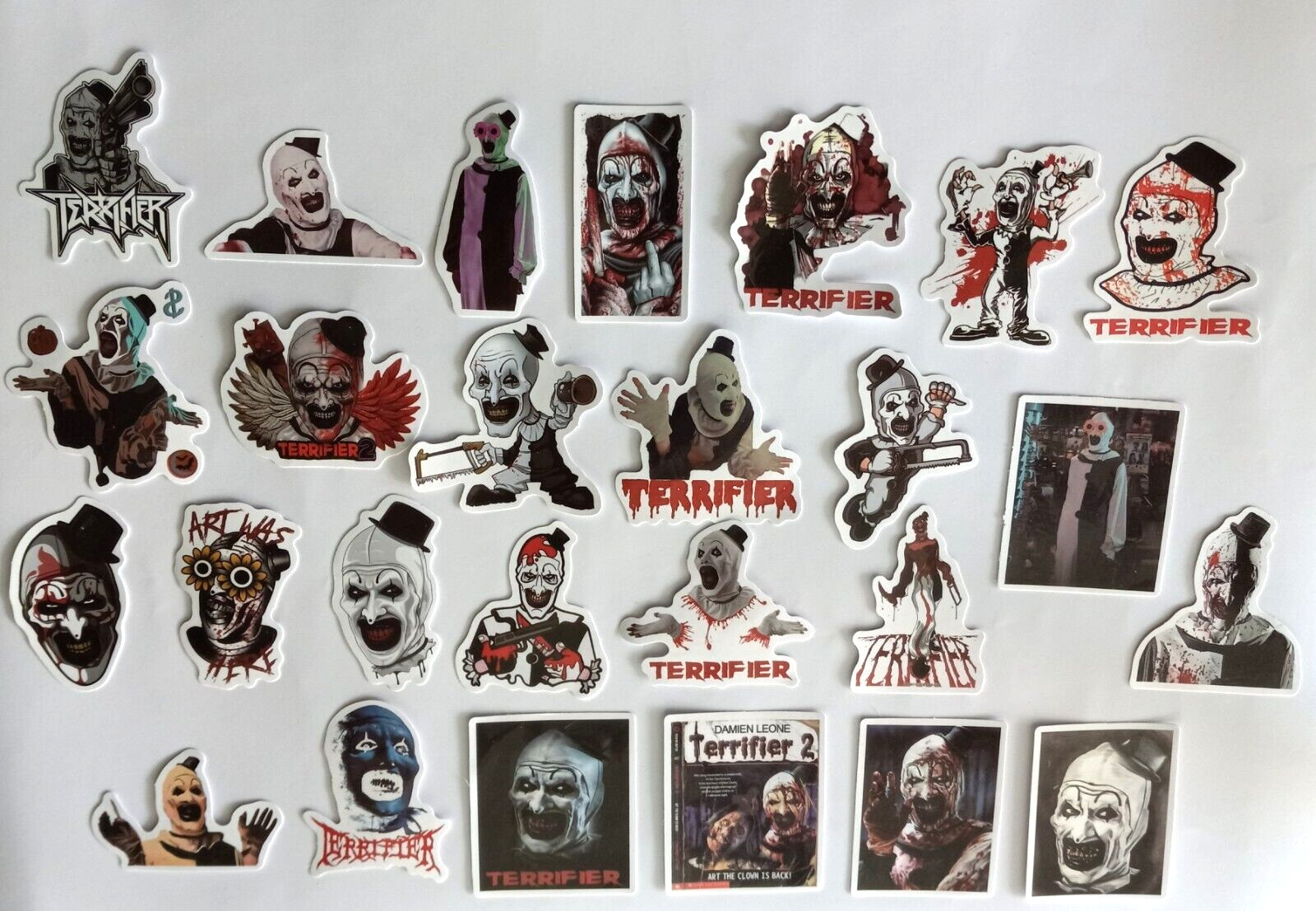 ART The Clown Terrifier STICKERS 26 Different New Horror Halloween SET B