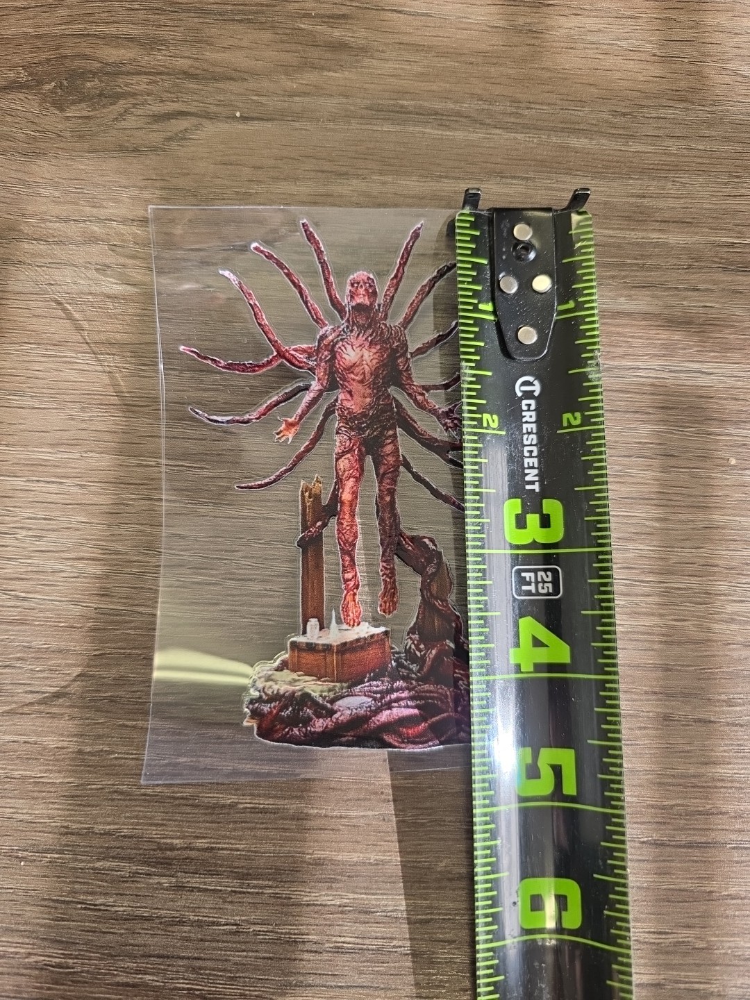 Vecna Stranger Things UV DTF Dcal Sticker Raised Waterproof Made In USA