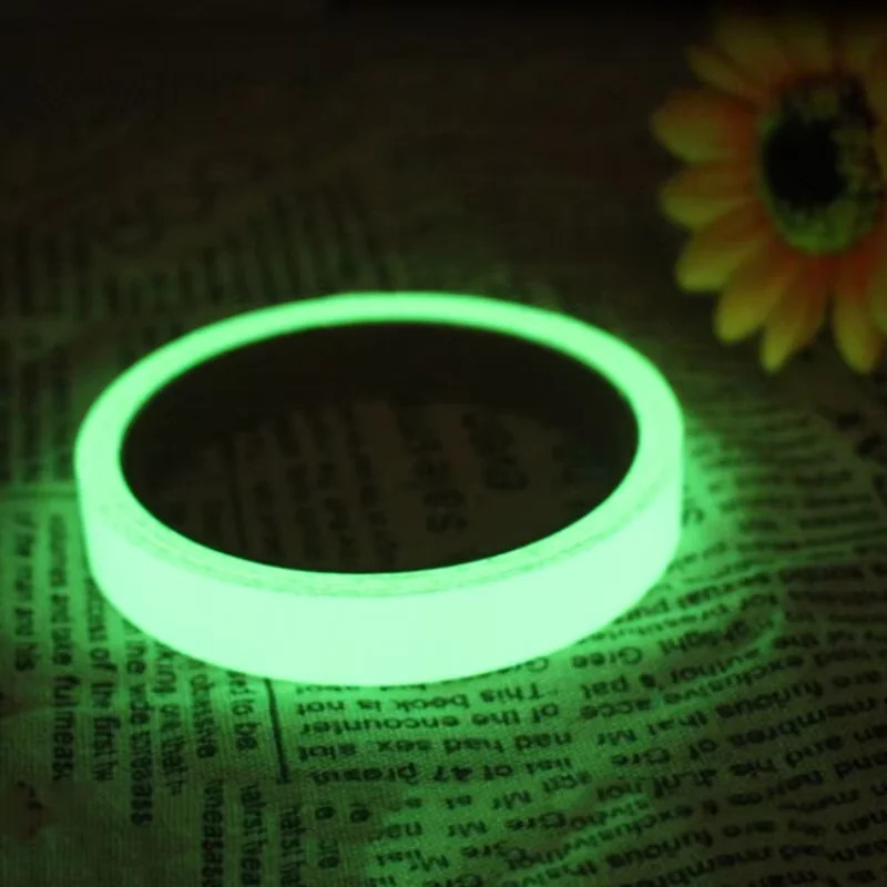 Green Luminous Tape 2cmx3m Fluorescent Reflective Stickers Self Adhesive