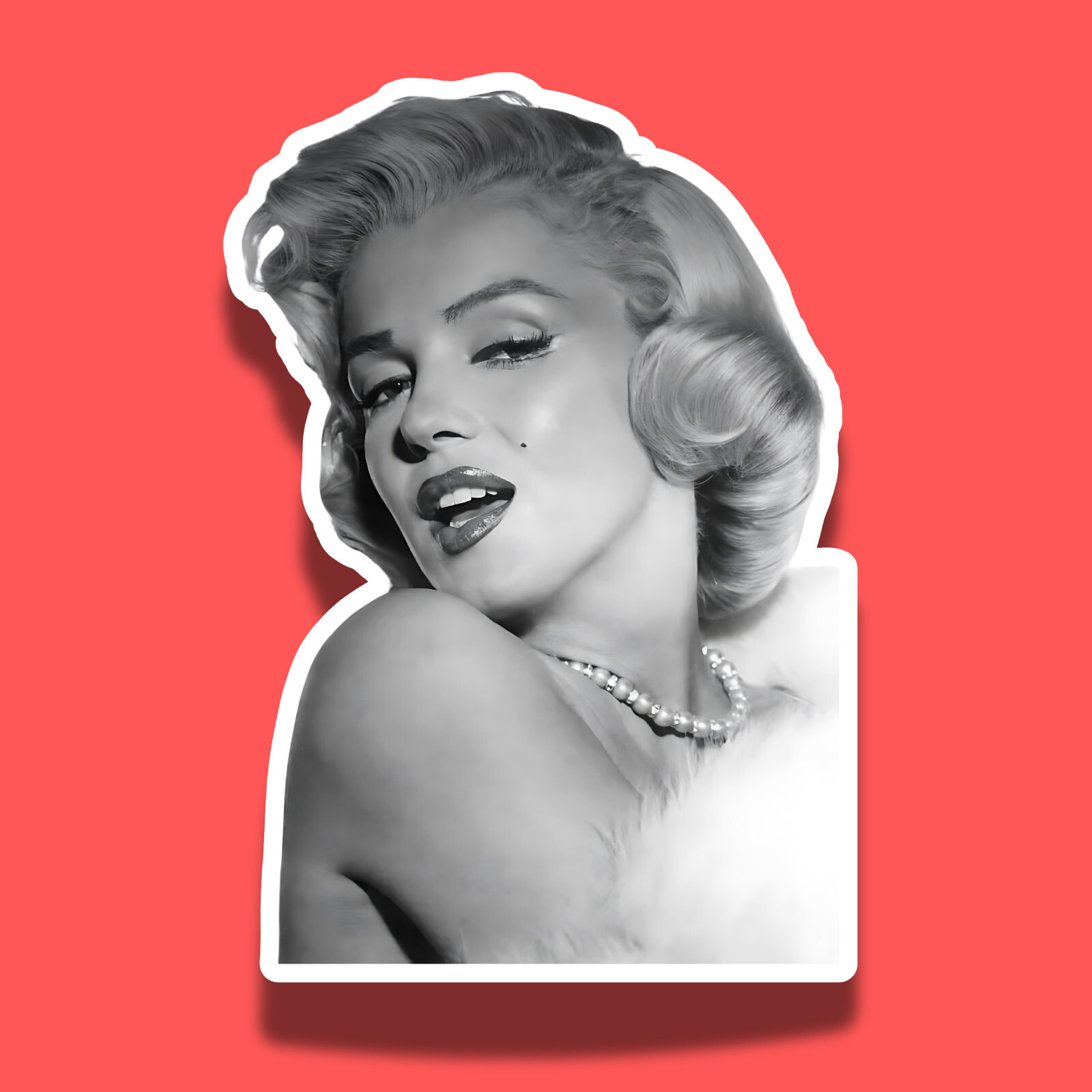 Marilyn Monroe Actress 3″ Vinyl Laminated Sticker