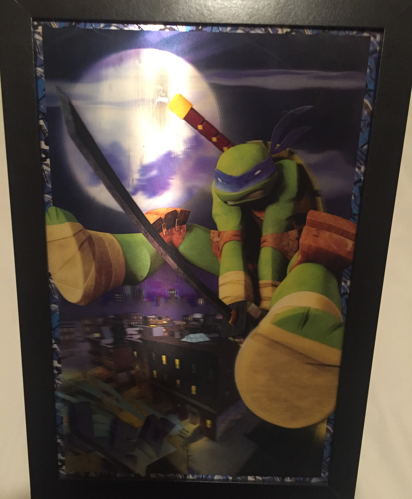 Ninja Turtles 3D Wall Decor Plaque 13″ x 18.75″ Framed for Wall Hanging