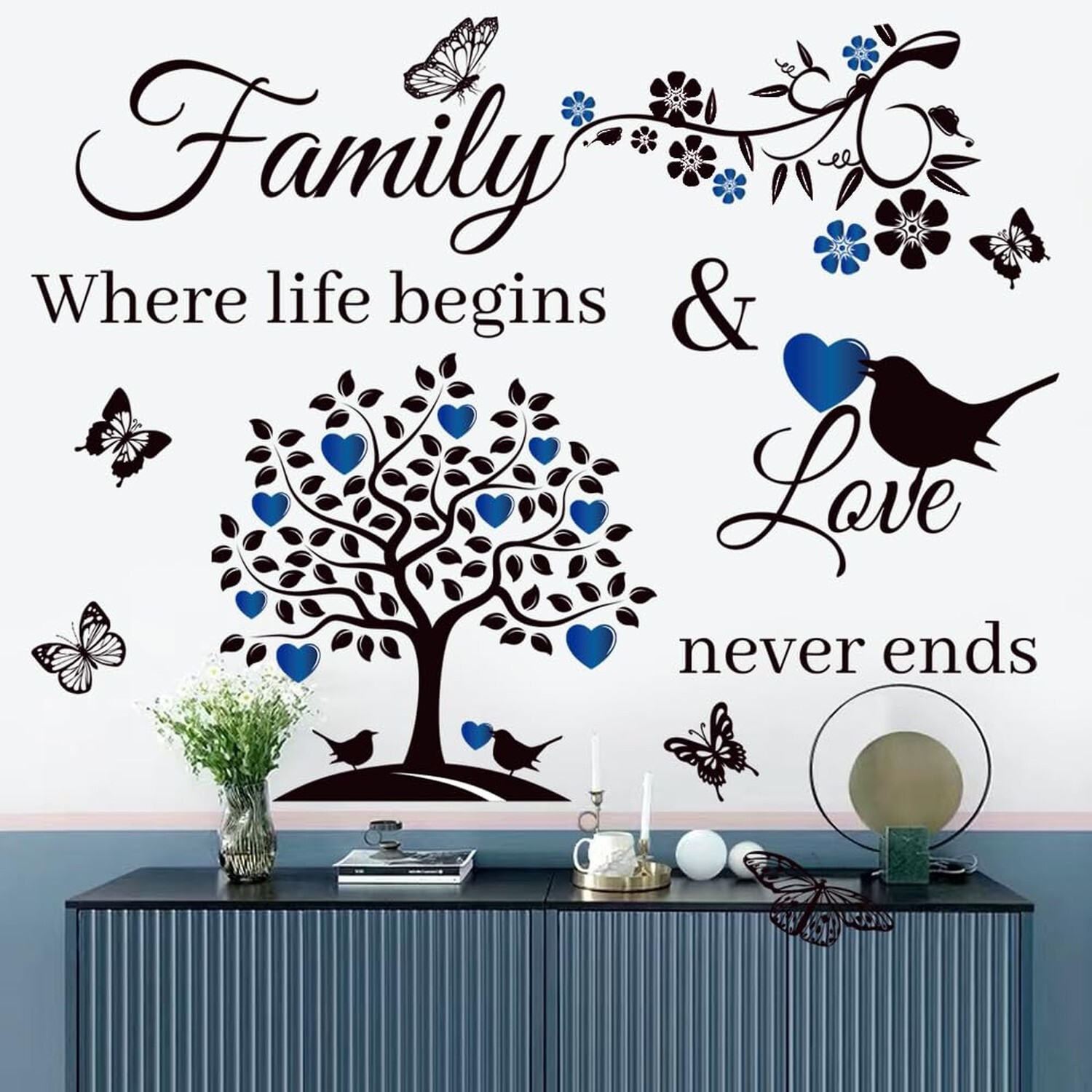 Family Saying Wall Art Stickers Inspirational Quotes Wall Decals Living Room …