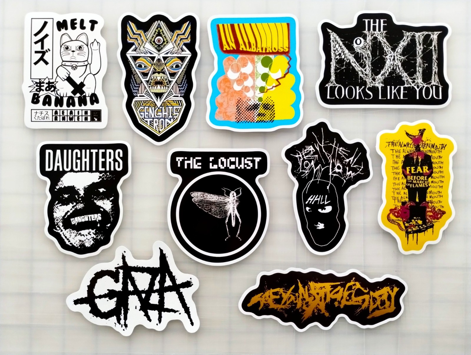 Mathcore / Hardcore / Grindcore Vinyl Sticker Lot (10 Pack) death metal post