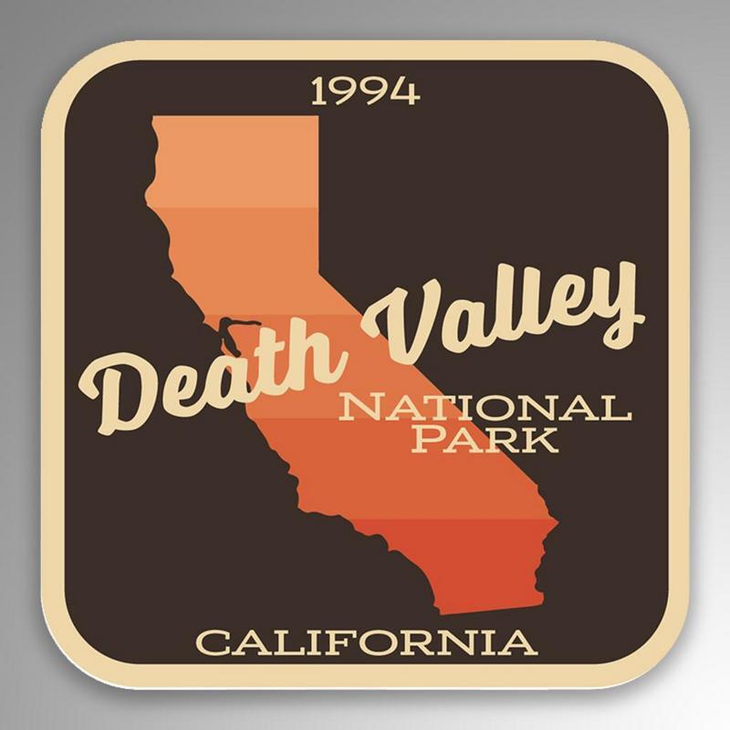 2-Pack Death Valley National Park Decal Sticker | 4-Inches By 4-Inches | Vinyl