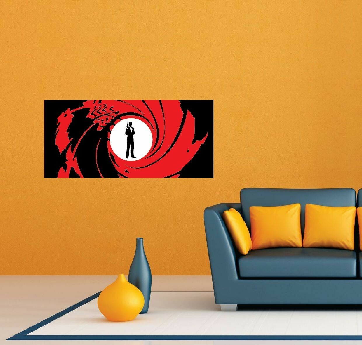 James Bond Agent 007 Room Wall Garage Decor Sticker Decal 25″X12″