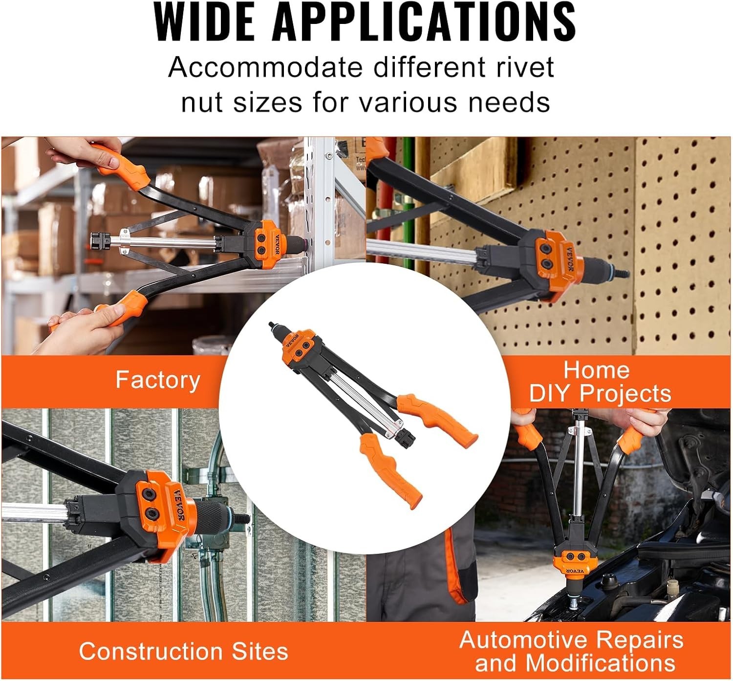 Rivet Nut Tool, 16 inch Rivnut Tool Kit with 13PCS Metric and SAE Mandrels