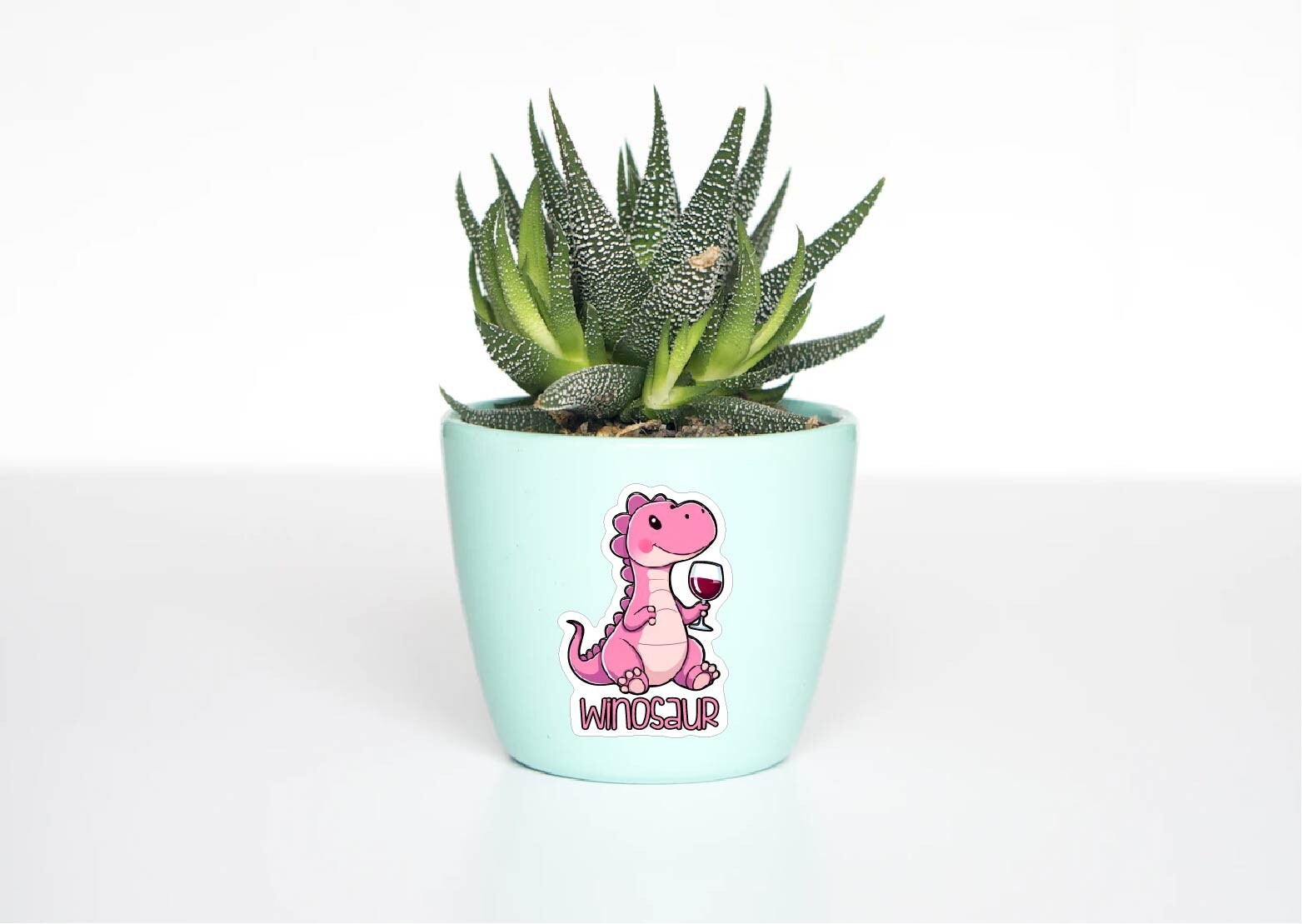Winosaur Decal Sticker Wine Drinker Cute Dinosaur Mom Alcohol Life Love Adulting