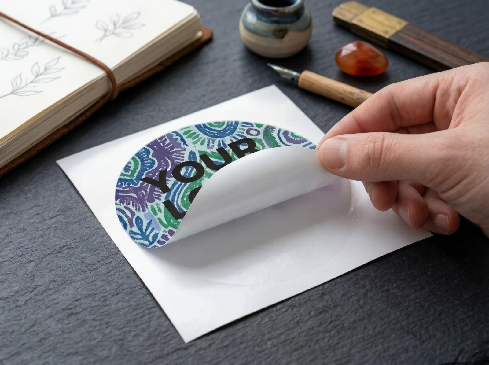 Custom Printed Full Color Logo Stickers Waterproof UV Resistant | Upload Artwork