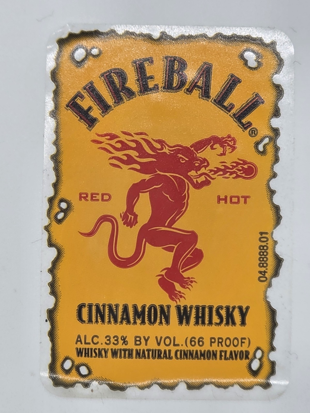 (10)Fireball Logo Stickers Waterproof Vinyl Decal Die-Cut Laptop 1.25″ W X 1.75H