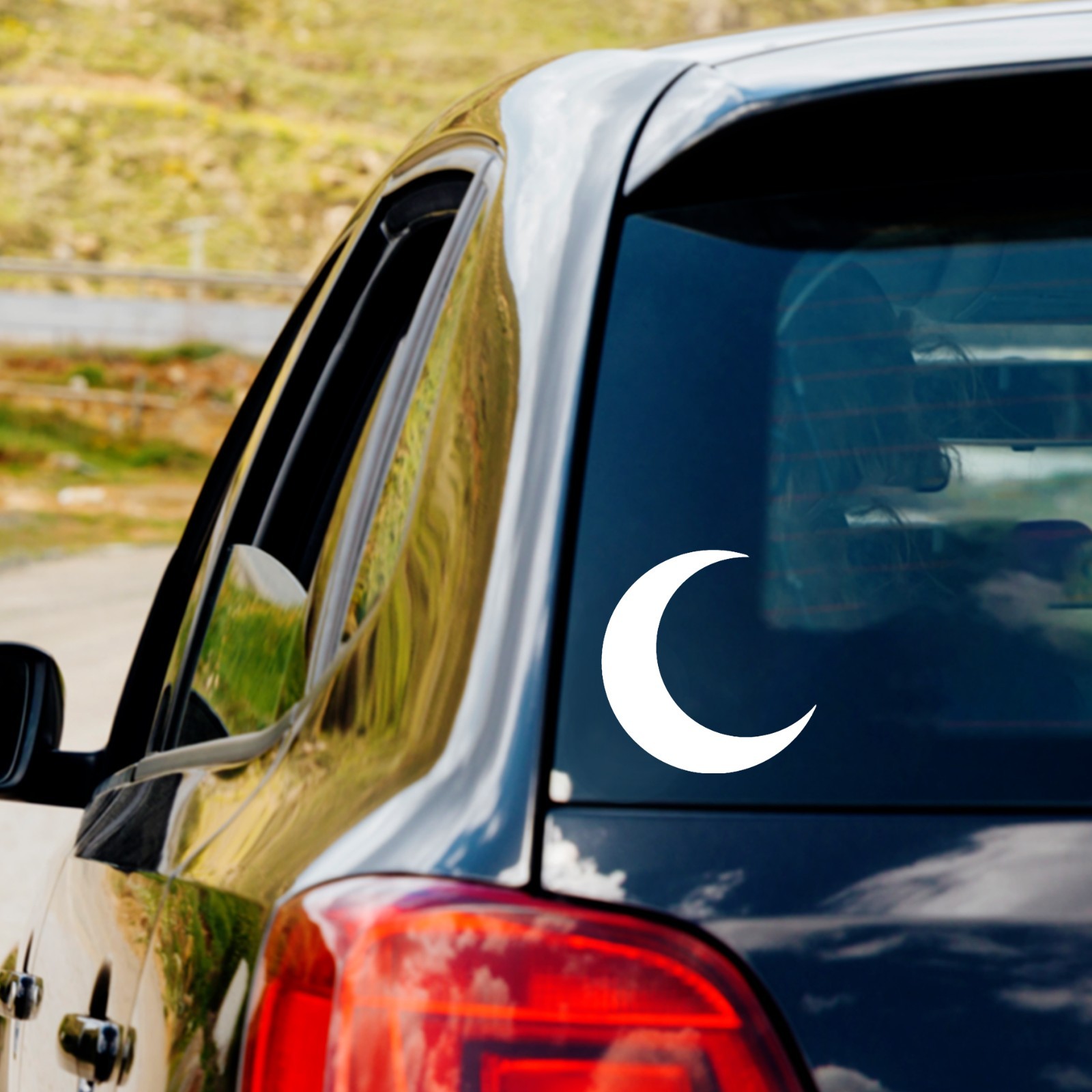 Crescent Moon Vinyl Decal Sticker Car Truck Window Laptop Water Bottle