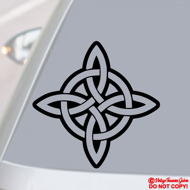 CELTIC WITCH’S KNOT Vinyl Decal Car Sticker WICCA PAGAN MAGIC WITCHCRAFT SYMBOL