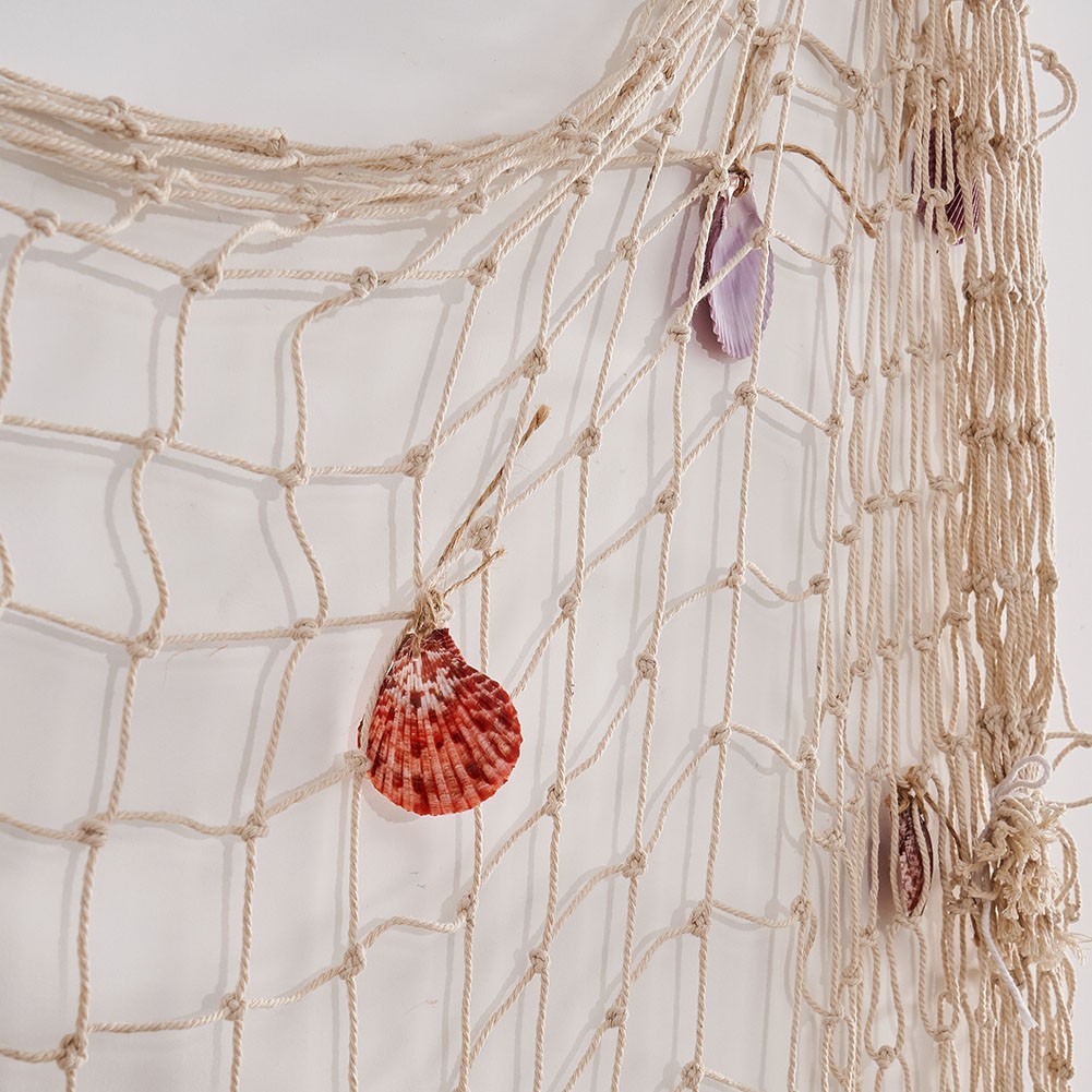 Fish Net Decoration Beautifully Handcrafted With Shells And Elegant Eco Friendly