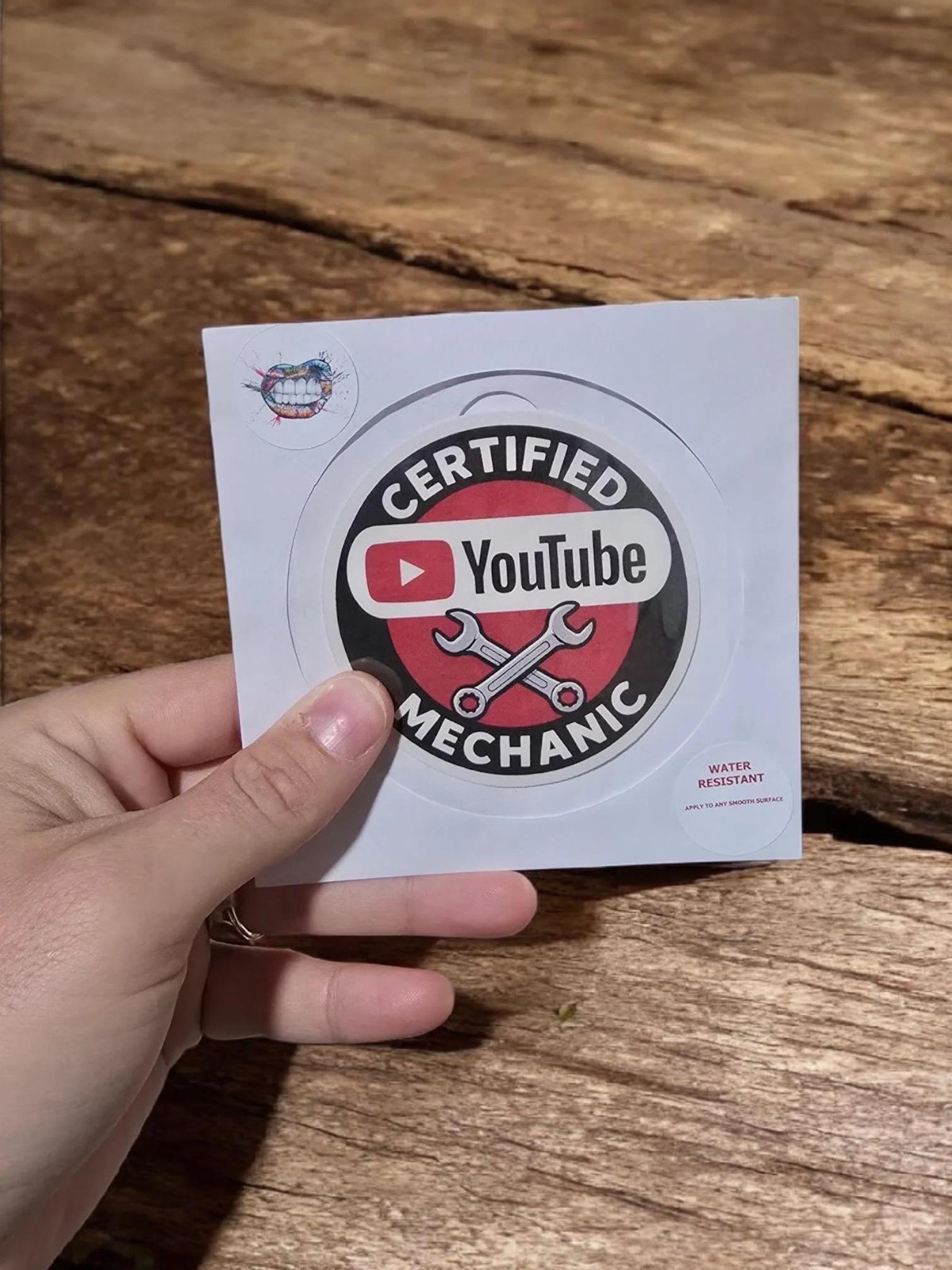 Funny Mechanic Sticker or Magnet: Certified YouTube Mechanic – Toolbox Humor