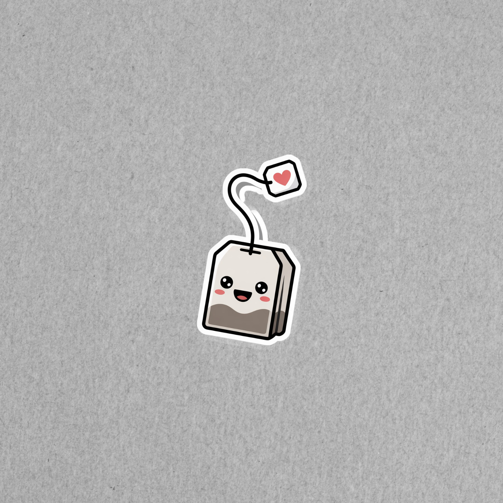Cute Kawaii Tea Bag Sticker Adorable Laptop Decal Heart Love #6171