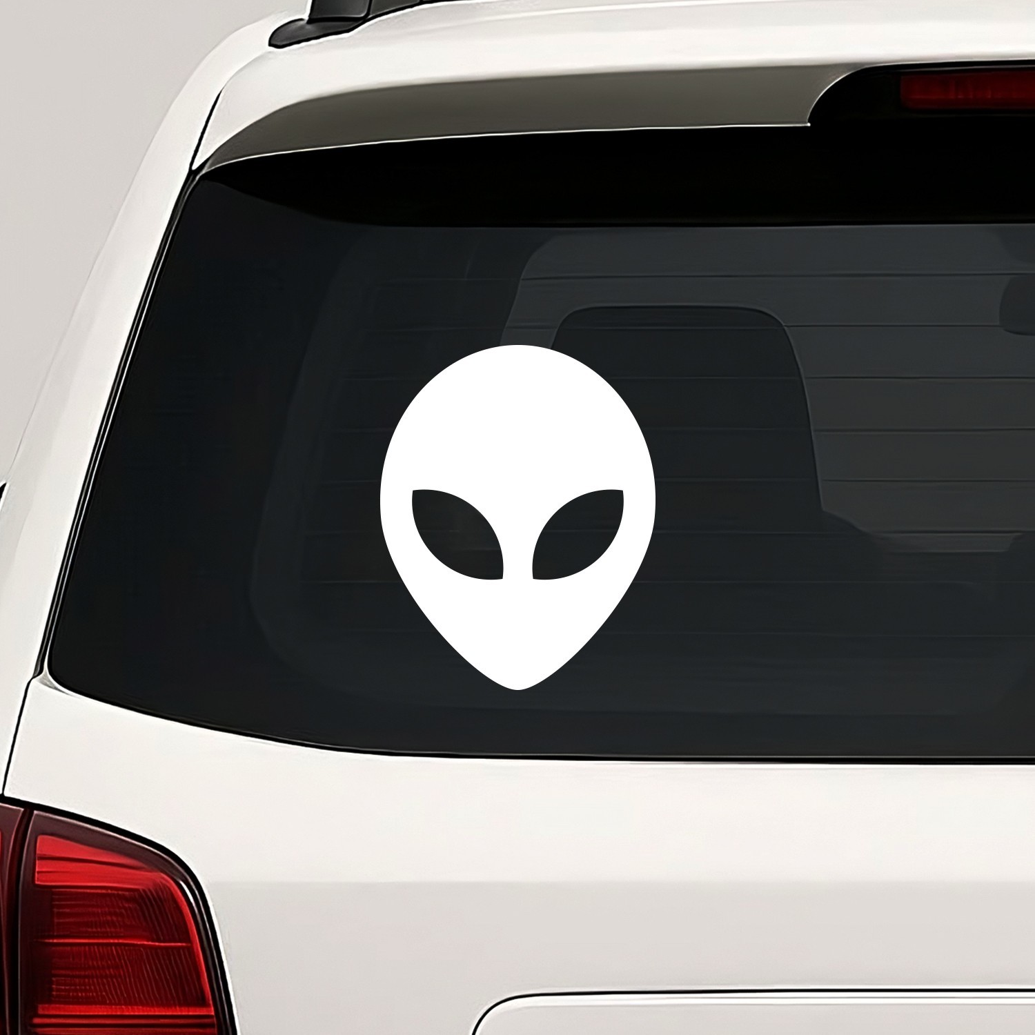 Alien Face Vinyl Die Cut Decal Sticker – UFO ET Outer Space Head