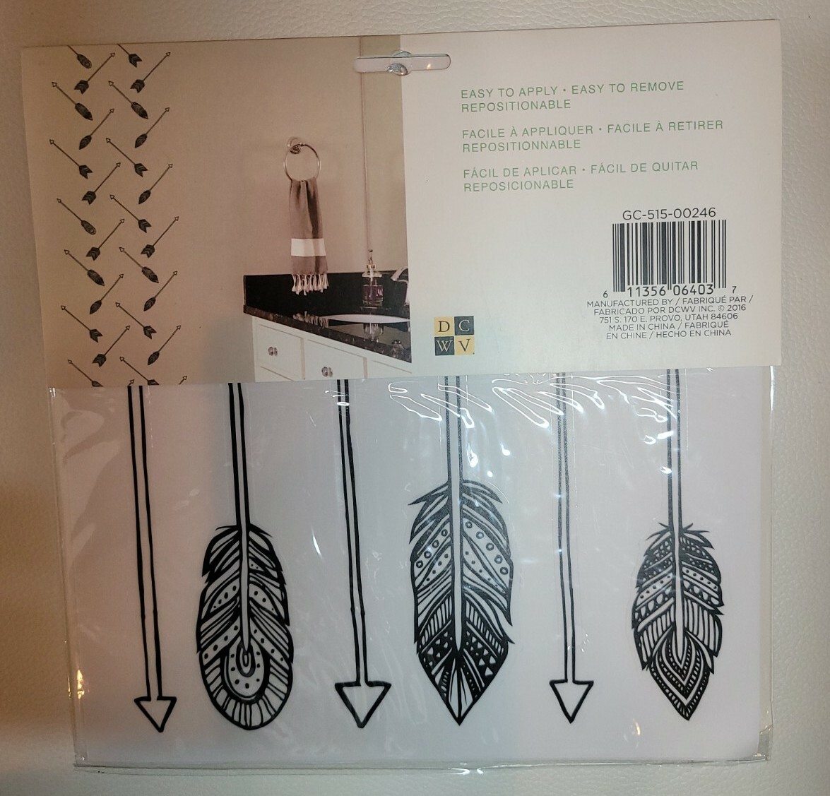 Brand New DCWV Create Decor Arrows 8″ X 8″ Wall Decals