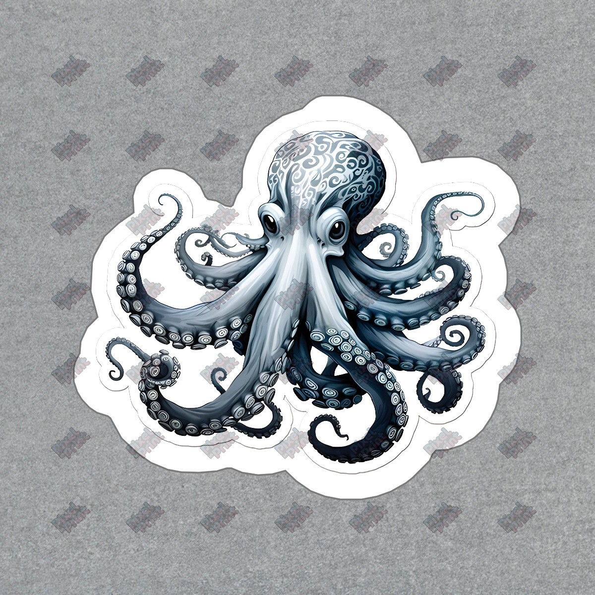 Unique Octopus Vinyl Sticker Waterproof Decal for Laptops, Water #138104