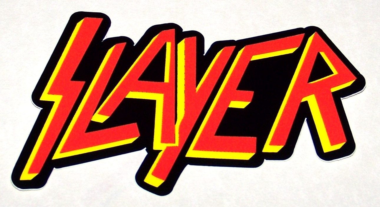 SLAYER – Logo LARGE Die Cut Sticker Decal Official Heavy Metal Music Band