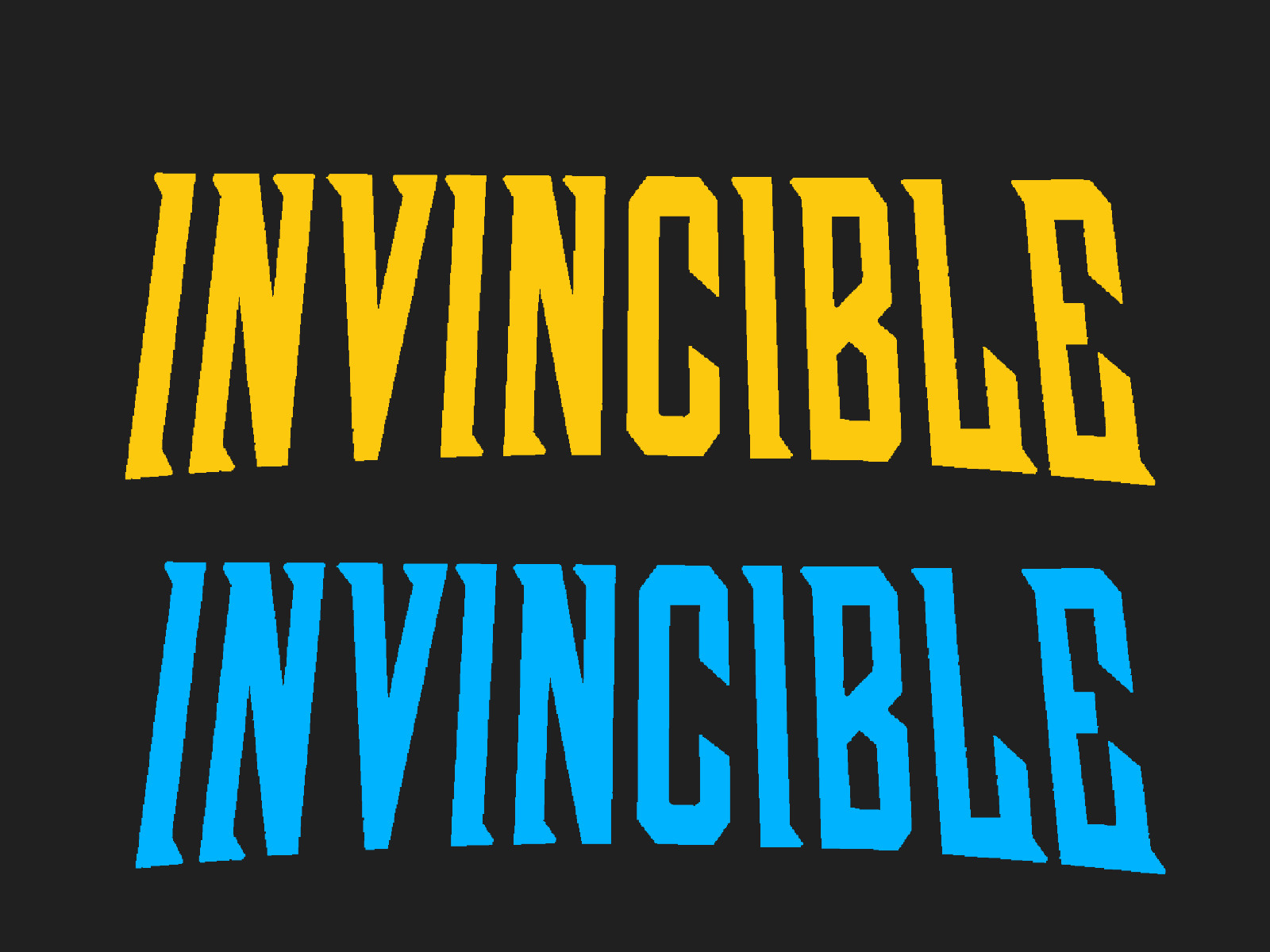 Invincible Sticker Title Vinyl Decal