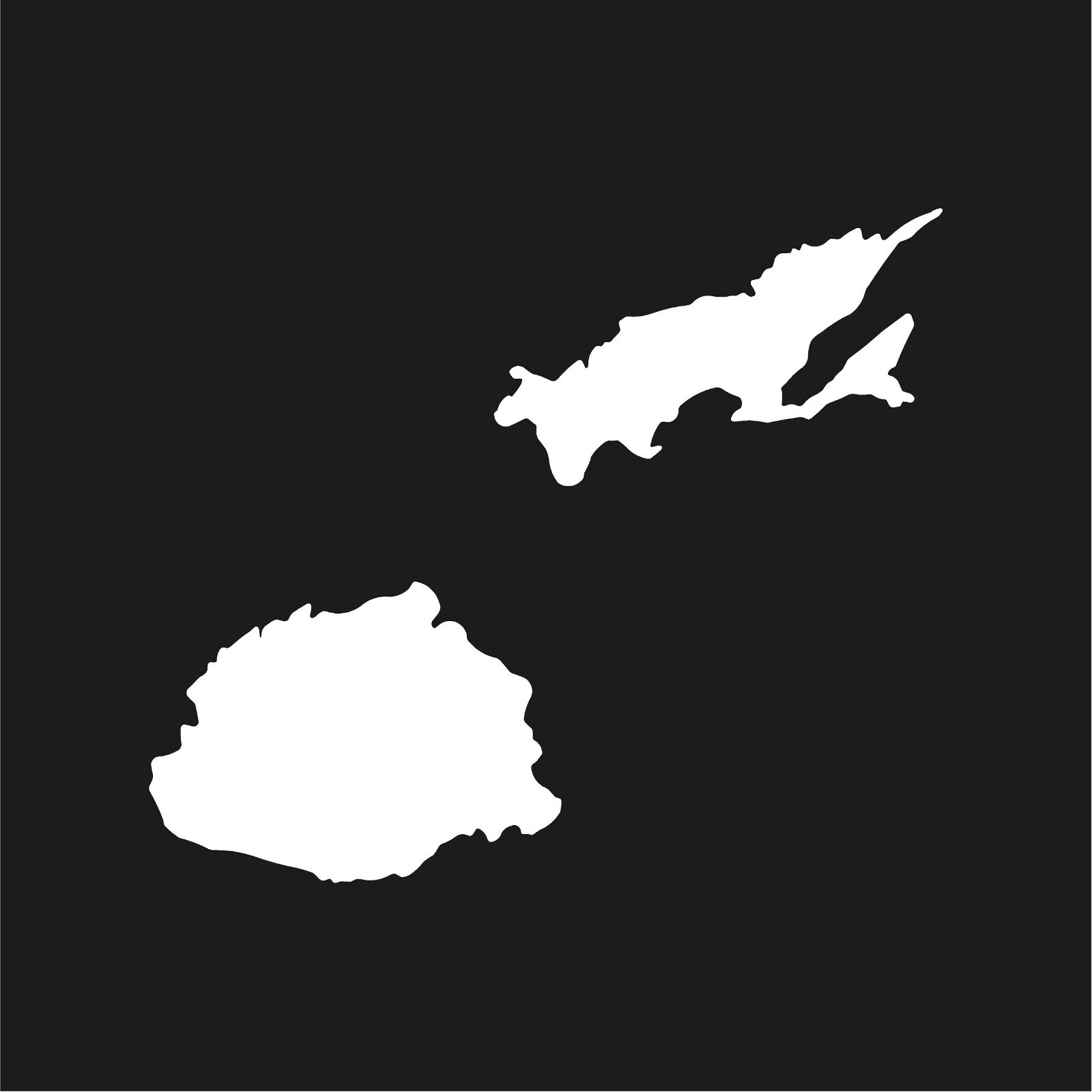 Fiji country outline vinyl decal laptop car sticker