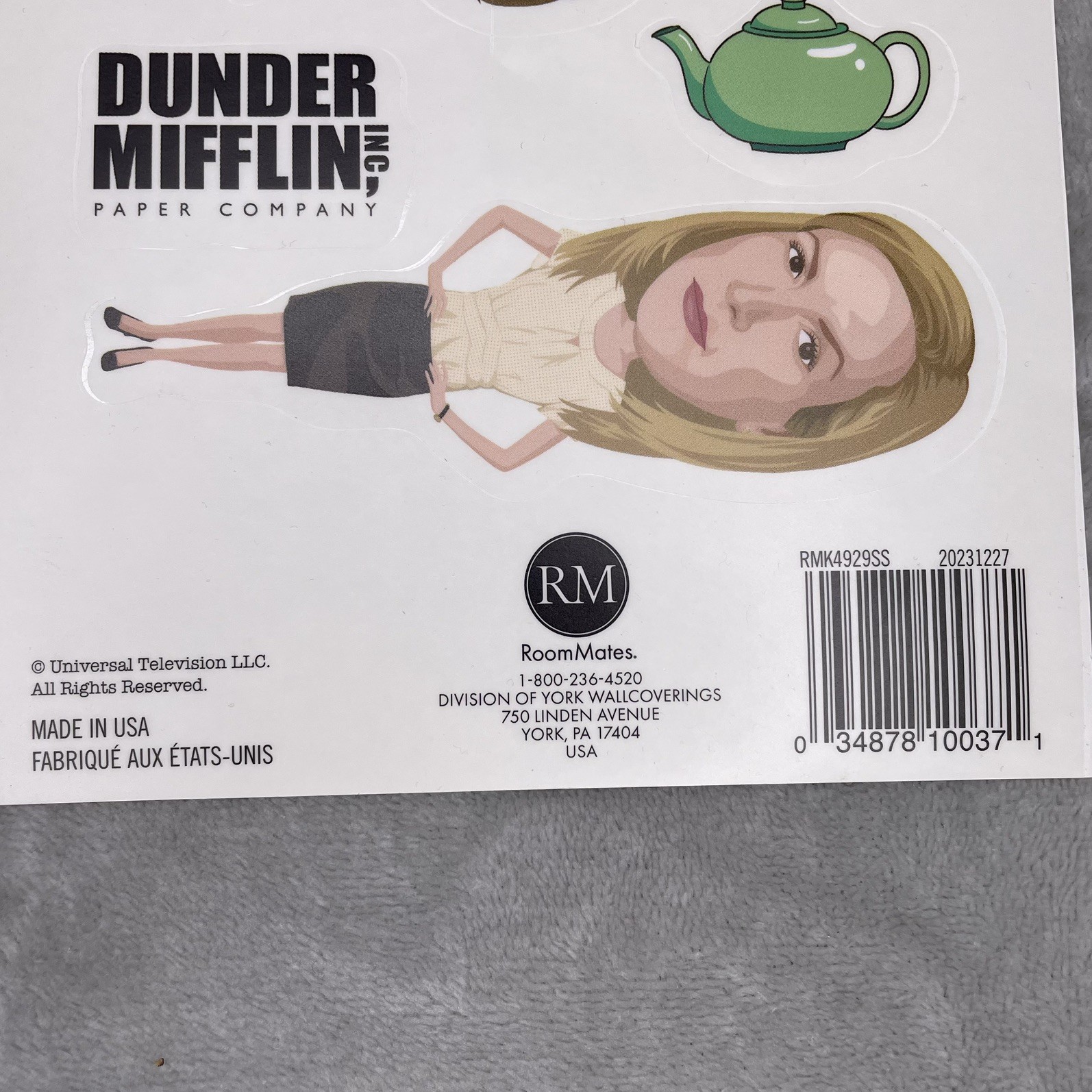 THE OFFICE 10 Wall Decals Removable & Repositional 5” Fat Head Stickers NEW