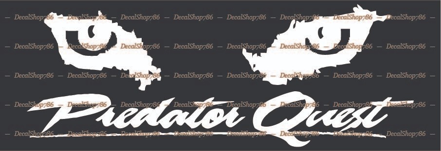 Predator Quest Riflescopes – Outdoor Sports – Vinyl Die-Cut Peel N’ Stick Decals