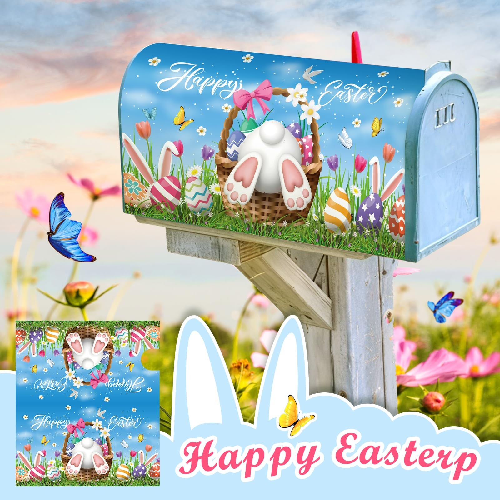 4 Pcs Mailbox Covers Magnetic Standard Size 18 x 21 Festival