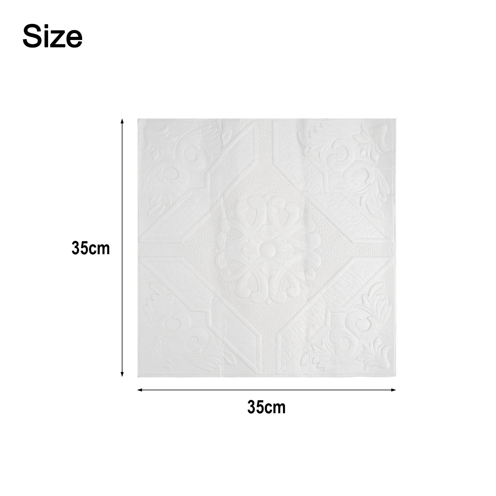 1/10pcs 3D Soft Foam Brick Texture Pattern Effect Wall Sticker Wall Decor 35cm