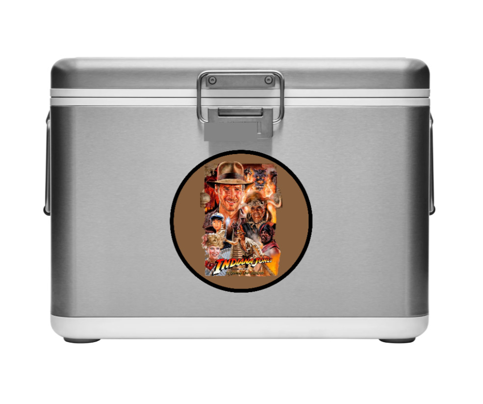 Movie – Indiana Jones – 4″ Handmade Vinyl Decal Vehicle Laptop Cooler Cup 26-3