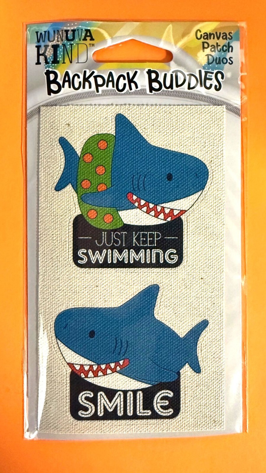 SHARK SMILE 2 PACK DIE CUT CANVAS 2.5″ DECALS STICKERS FOR CLOTH FREE SHIP