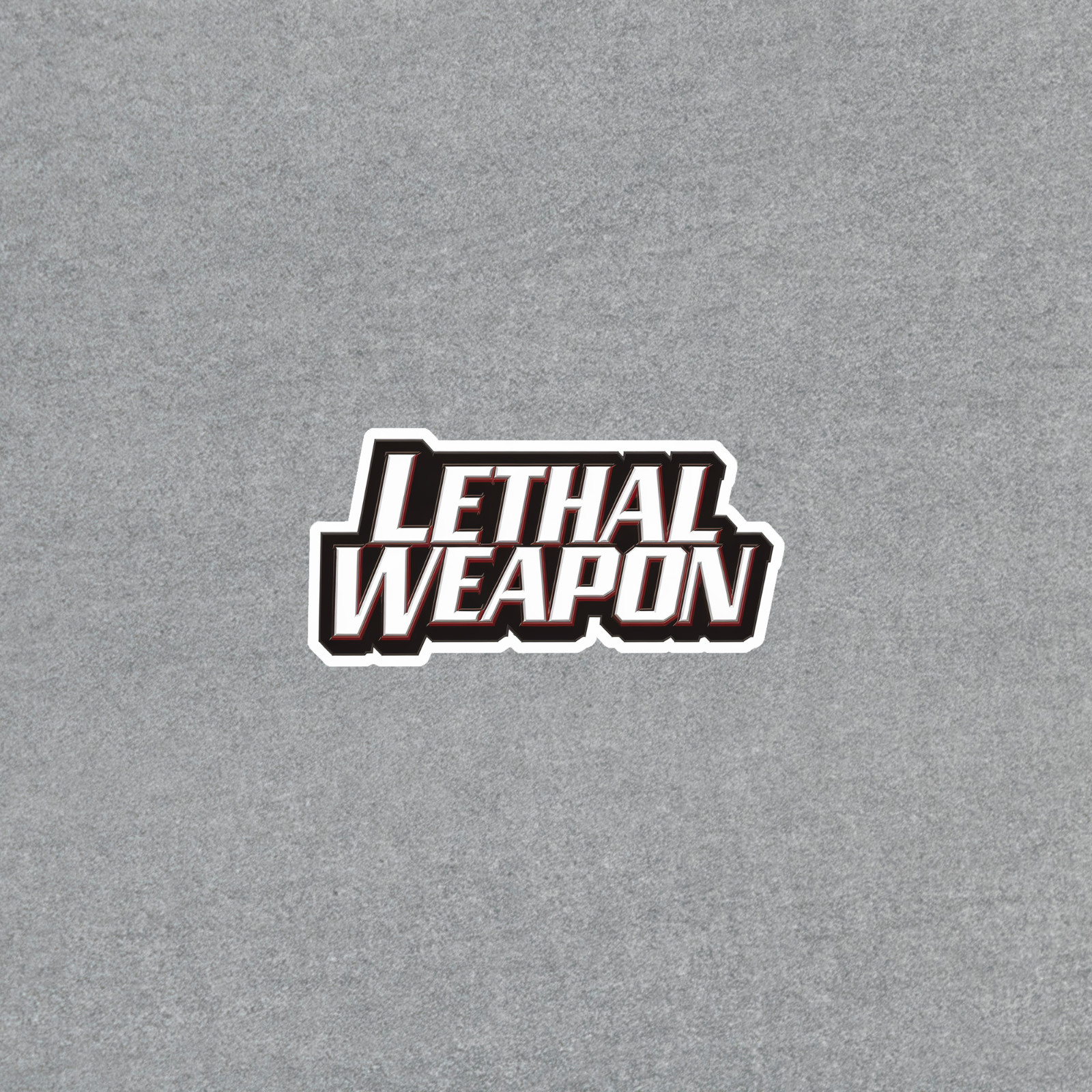Lethal Weapon Movie Title Sticker – 80s Action Film Logo Decal for Fans #3608