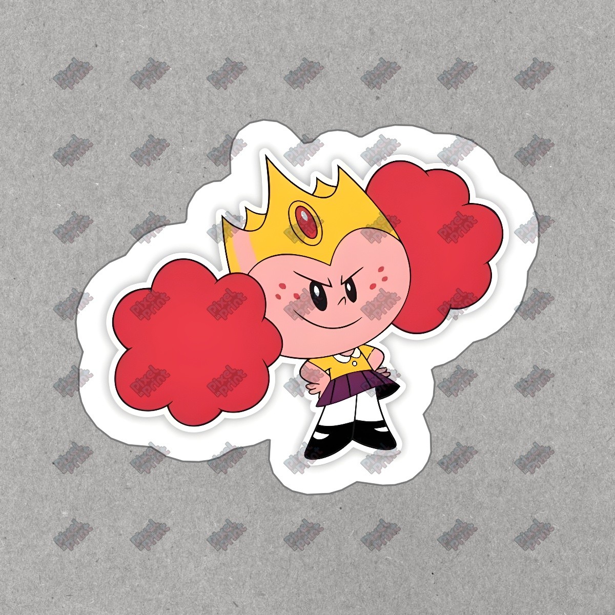 Fun Cartoon Character Vinyl Sticker Cute Princess Decal for Kids & #304774