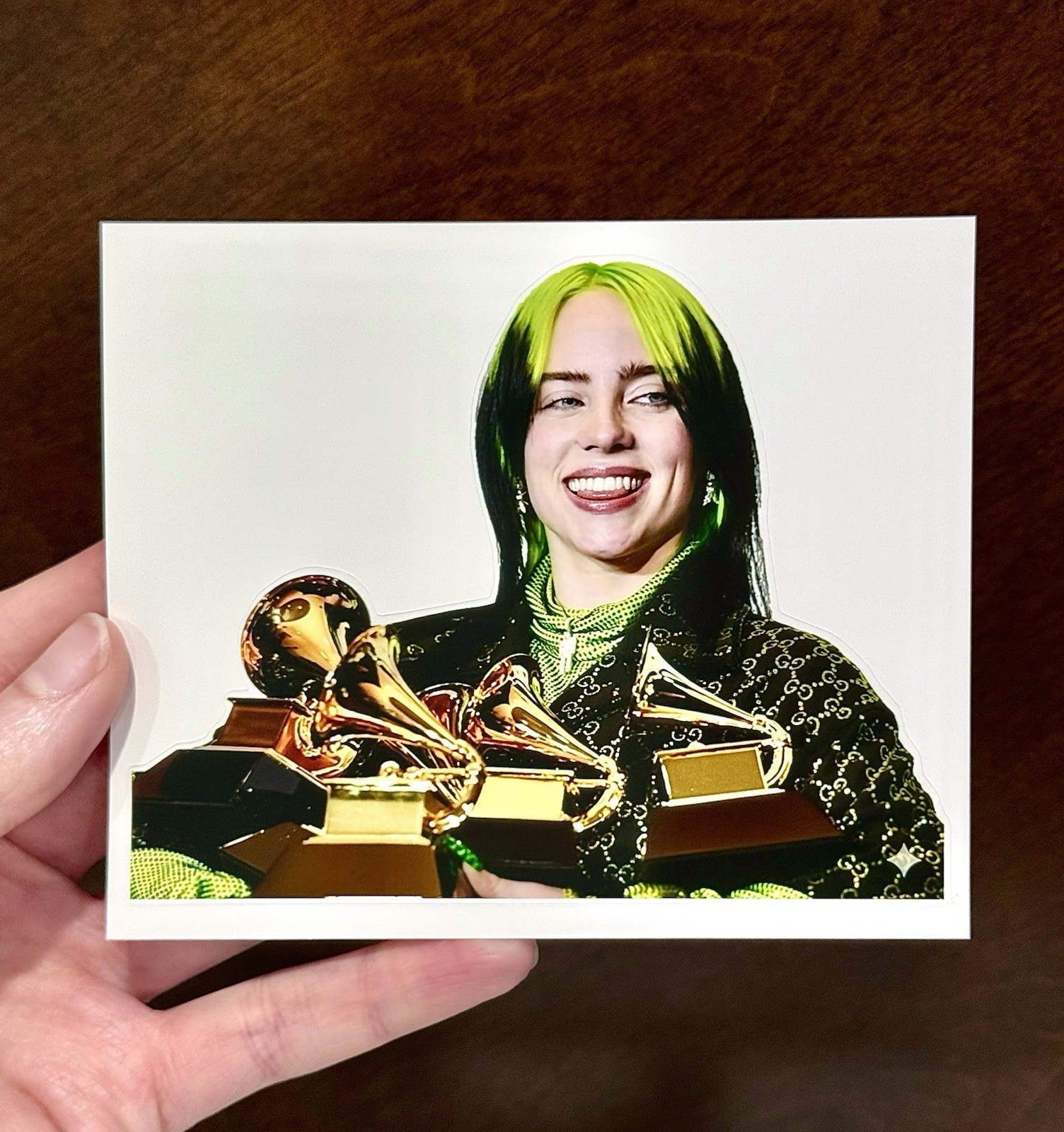 Jumbo 4.5” Billie Eilish Music Singer Celebrity Sticker