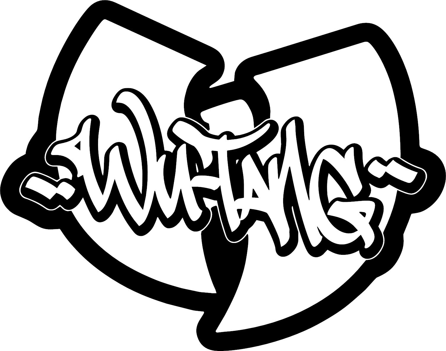 Wu-Tang Street Wear 5″ Black Vinyl Decal Sticker