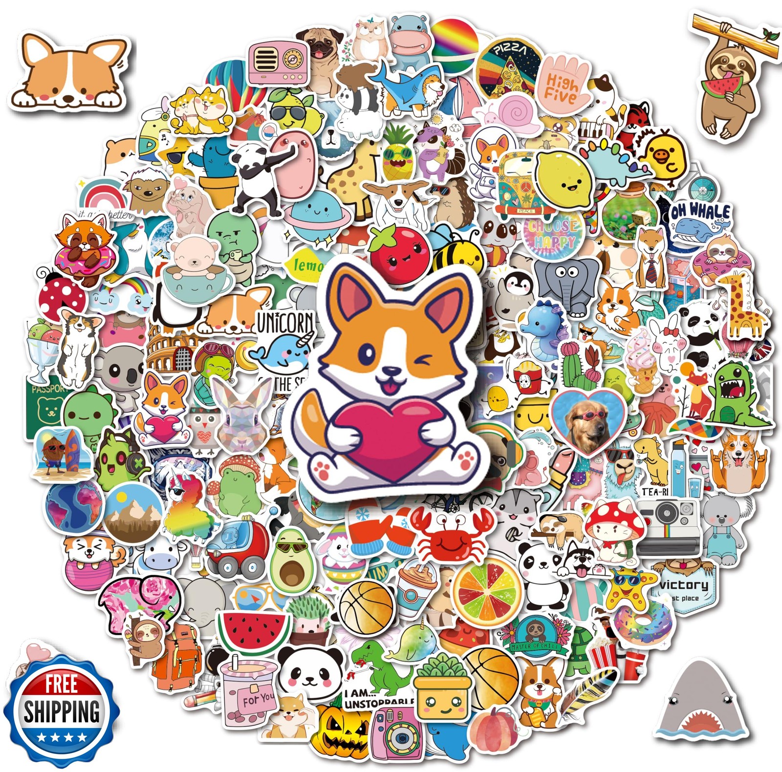 Stickers for Water Bottles, 200PCS Water Bottle Stickers for Kids, Waterproof