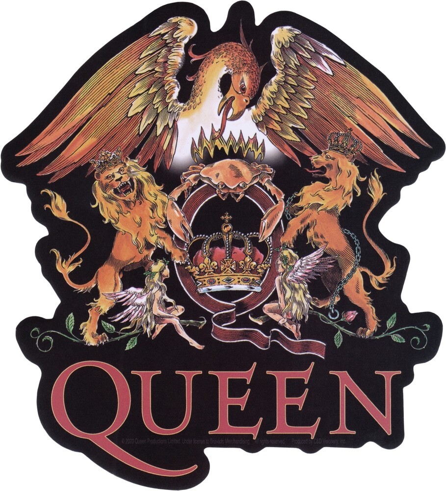Sticker – Queen Freddie Mercury Designed Crest 4.5″ x 5″ Die Cut #10344